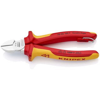 KNIPEX Diagonal Cutter VDE 160 mm คีมตัดทแยงมุม VDE 160 มม. รุ่น 7006160T