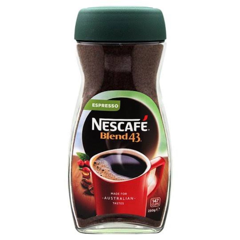 พร้อมส่ง-nescafe-blend-43-espresso-250-g-เนสกาแฟ-เบลนด์-43-เอสเพรสโซ-คอฟฟี่-กาแฟสำเร็จรูป-250-กรัม-กาแฟสำเร็จรูป-กาแฟ