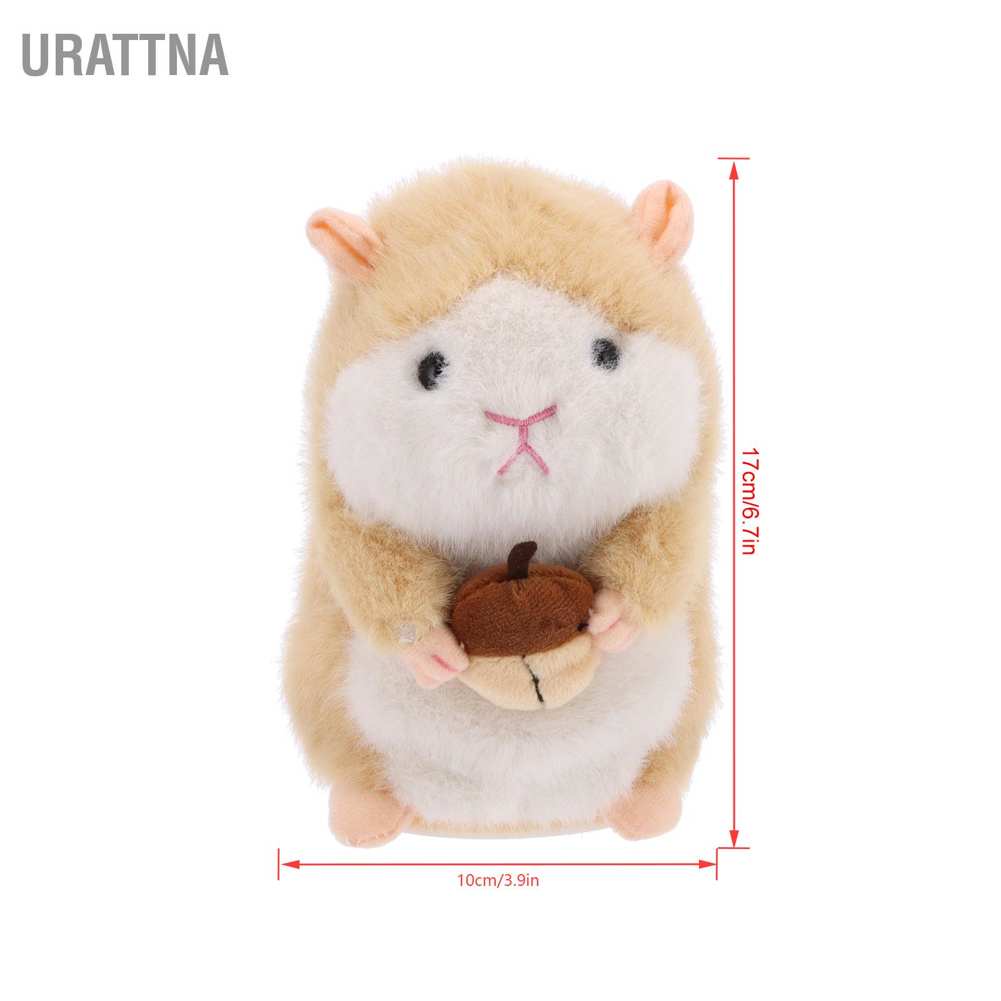 urattna-ตุ๊กตาหนูแฮมสเตอร์-ของเล่นหนูแฮมสเตอร์พูดได้-พูดตามได้-ของเล่นเสริมการเรียนรู้-สําหรับเด็ก