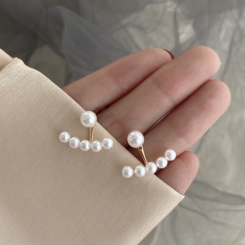 พร้อมส่งจากไทย-ต่างหูก้านเงิน-925-แต่งลูกปัดมุก-สไตล์เกาหลี-earrings