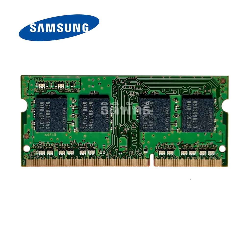 ภาพหน้าปกสินค้าแรมโน๊ตบุ๊ค DDR3L 4GB 1600MHz 8Chip (Samsung 4GB 1Rx8 PC3L-12800S) 027 จากร้าน rjeajea บน Shopee