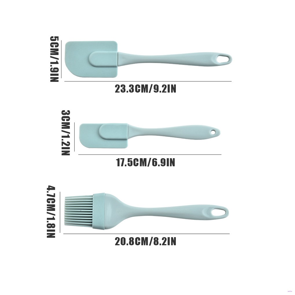 ไม้พายซิลิโคน-สําหรับปาดครีม-ขนมปัง-เค้ก-เนย-มี-3-ชิ้น