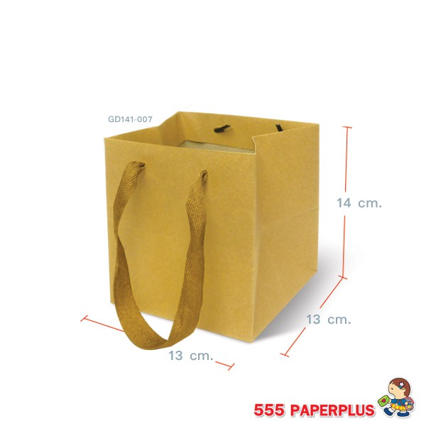 555paperplus-ซื้อใน-live-ลด-50-ถุงหิ้วคราฟท์-ถุงกระดาษ-รหัสgd141-เลือกแบบได้ที่ตัวเลือกสินค้าค่ะ