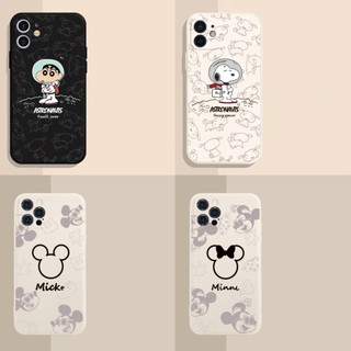 เคส Samsung A15 A14 A13 A12 M12 A11 M11 A05 A05S A04 A04S A03 A03S A02 A02S 4G 5G Cartoon Mouse Snoopy Protect Camera Soft Case