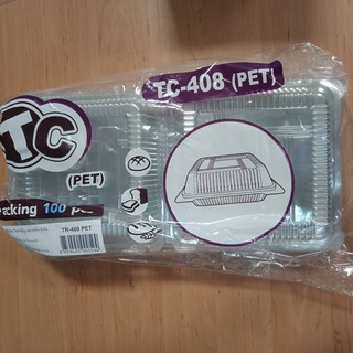 กล่องใส PET TC-408 50 ใบ / 1 แพ็ค