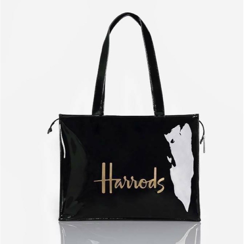 แท้-outlet-harrods-london-top-handle-shopping-bag