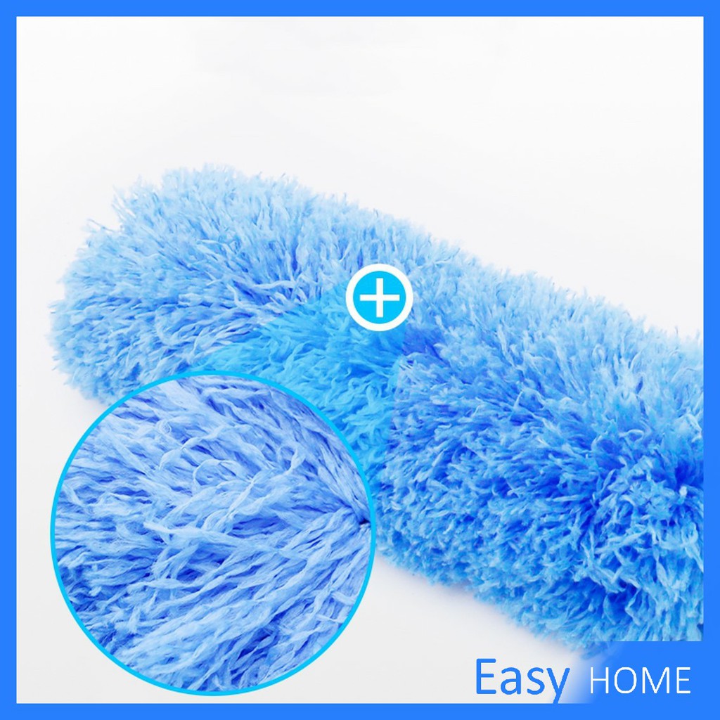 ไม้ปัดฝุ่นสีฟ้า-ปัดฝุ่นไมโครไฟเบอร์-ไม้ปัดฝุ่นตัวหนอน-microfiber-duster