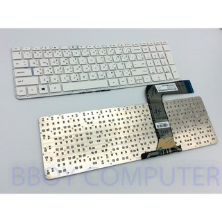 HP Keyboard คีย์บอร์ด HP 15-P 15-J Series ไทย-อังกฤษ สีขาว