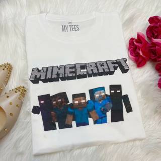 เสื้อยืด MINECRAFT ที่กําหนดเอง / เสื้อยืดที่กําหนดเอง / นําเข้า KASO / BL TEE