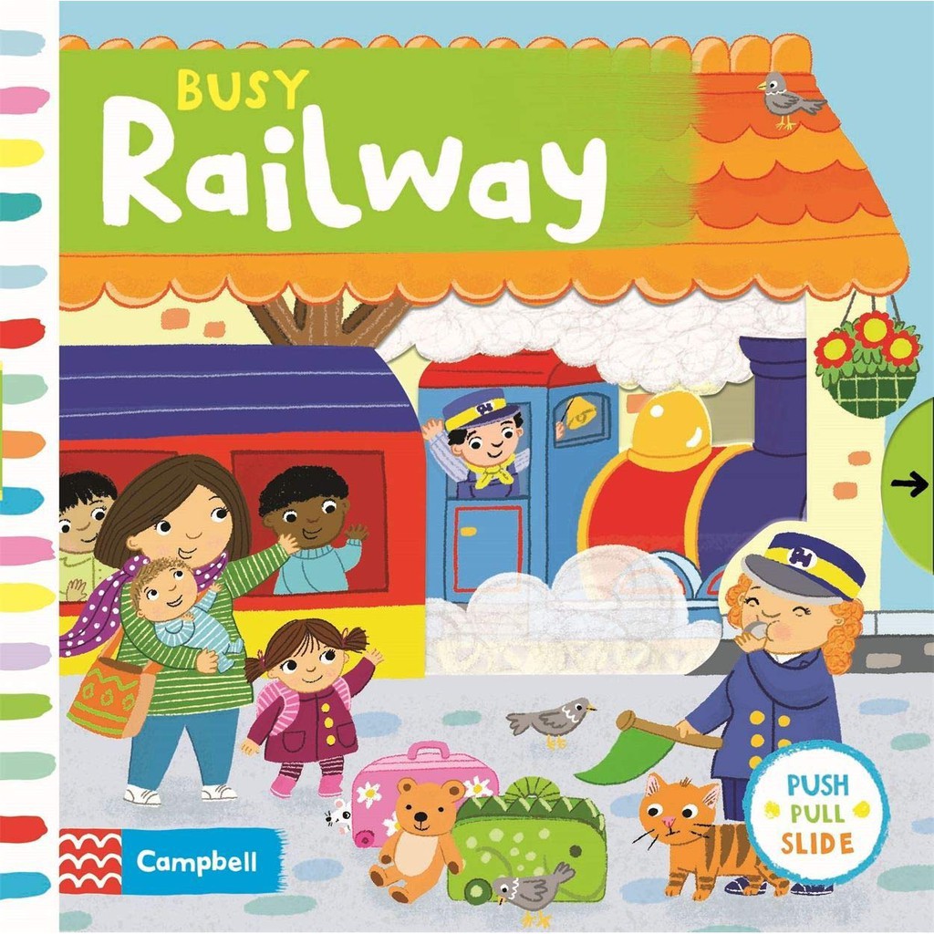 หนังสือนิทานภาษาอังกฤษ-busy-railway-board-book