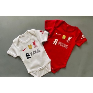 ชุดรอมเปอร์เด็กทารก Liverpool (ฟรีตัวเลขชื่อพิมพ์) RDCC