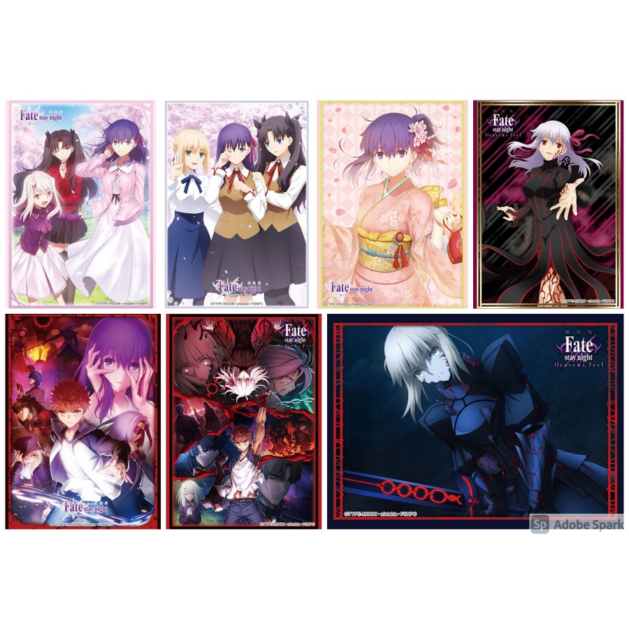 ภาพหน้าปกสินค้าซองใส่การ์ด 1 ใบ Bushiroad Sleeve Fate/Stay Night  : Sakura, Saber, Rin, Key Visual