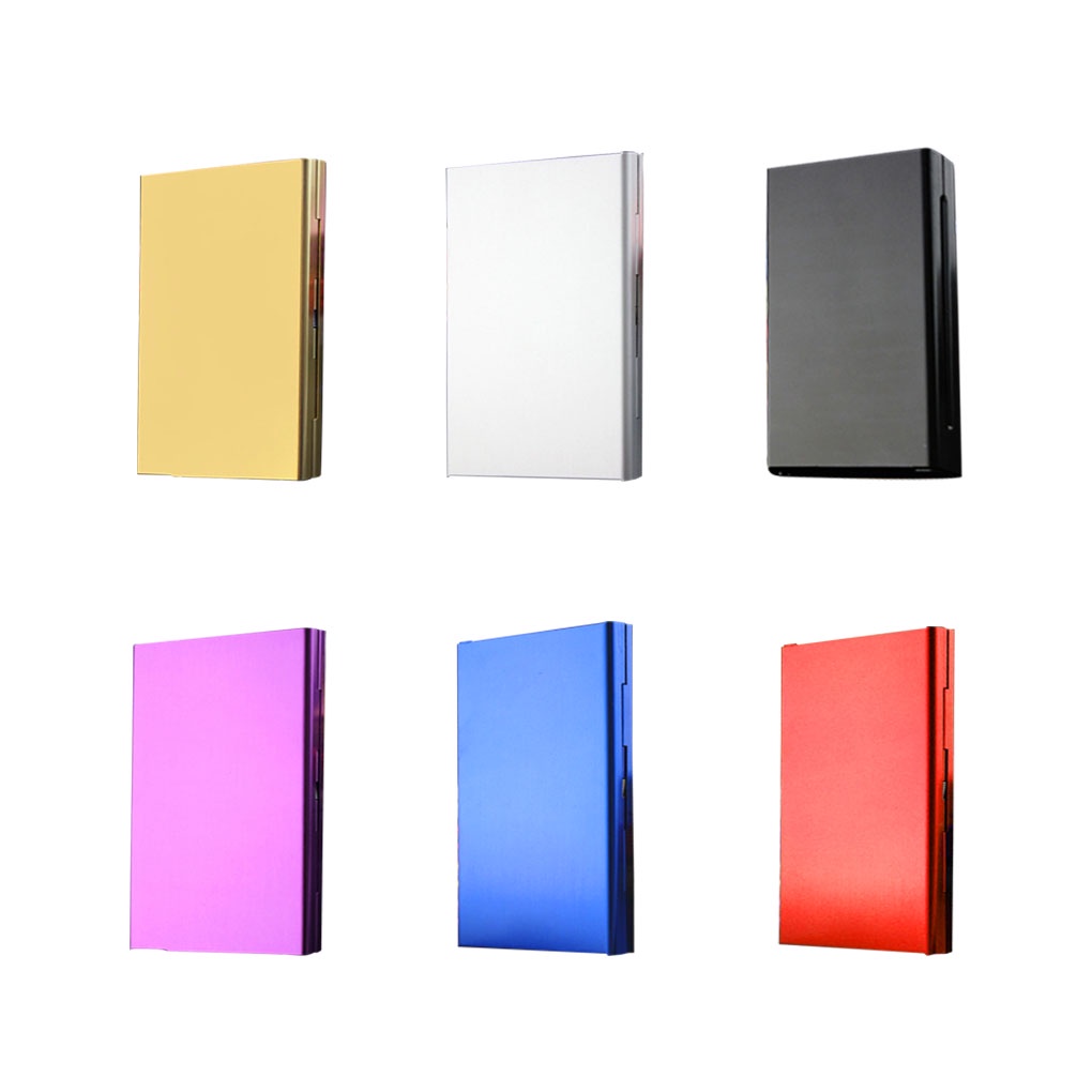 cigarette case shopee Cigarette Case Holder Aluminum Alloy Hard Flip Open Extra Slim Cigarette  Storage Container Box【Huiteni】