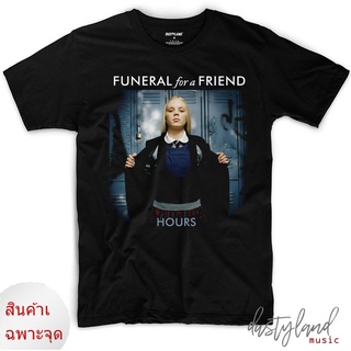 ใหม่ เสื้อยืด ลายวง Funeral P6 FOR A FRIEND FFAF - HOURS