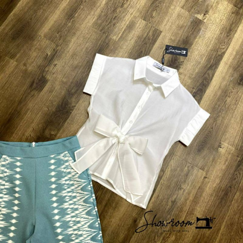 showroom-brand-เซ็ตเสื้อ-กางเกงขายาวลายผ้าไทย