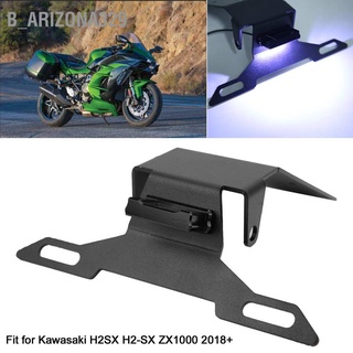 B_Arizona329 ตัวยึดป้ายทะเบียนรถยนต์ พร้อมไฟ Led สําหรับ Kawasaki H2Sx H2‐Sx Zx1000 2018+