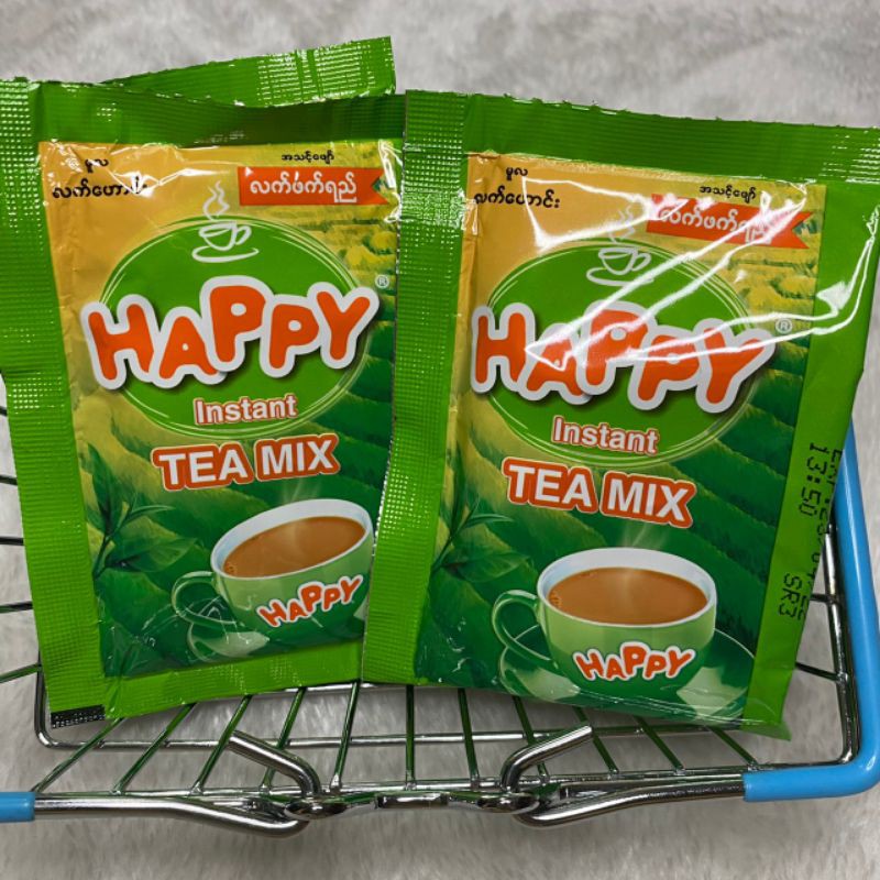 ชานมพม่า-ชานม-3in1-tea-mix-ยี่ห้อ-happy-ยกห่อ