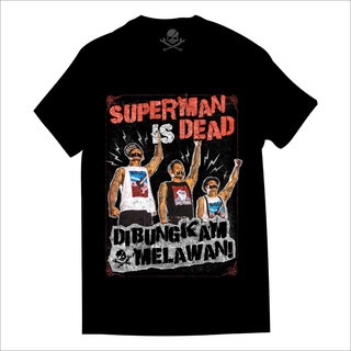 เสื้อยืดโอเวอร์ไซส์เสื้อยืด พิมพ์ลาย Musical BAND SYNDICATE SUPERMAN IS DEAD DISTRO SID Music ROCK INDONESIA สําหรับผู้ช