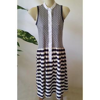 UNIQLO Iliann Loeb Striped Dress แท้ เดรสลายทางสีดำ-ขาว