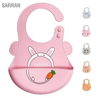 SARRAN Silicone Baby Bibs Waterproof Lightweight Comfortable Scratch Resistant Soft for Household Kindergarten