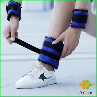 Arleen ถุงทรายถ่วงน้ำหนัก สำหรับข้อมือ ข้อเท้า 1 คู่ ถุงทรายถ่วงขา Ankle Weight Sandbag 1kg