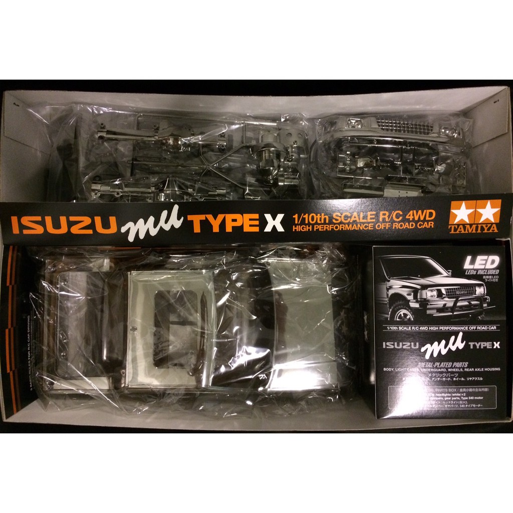 tamiya isuzu mu type x black metallic cc-01 limited edition
