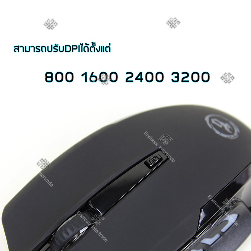 elit-เมาส์เกมมิ่ง-เมาส์เล่นเกม-เมาส์มาโคร-6ปุ่ม-ปรับdpi-800-3200-มีไฟrgb-สายถัก-พอร์ตusb-รุ่นwired-mouse-scorpion-g25