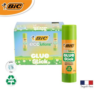 [Official Store] BIC บิ๊ก กาวเเท่ง Glue Stick กาว กาวทากระดาษ 21 g. จำนวน 20 ชิ้น