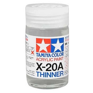 TA81030 Tamiya Acrylic Thinner X-20A 46ml ทินเนอร์สูตรน้ำสำหรับผสมสีอะคริลิกของทามิย่า (Thinner for Acrylic)