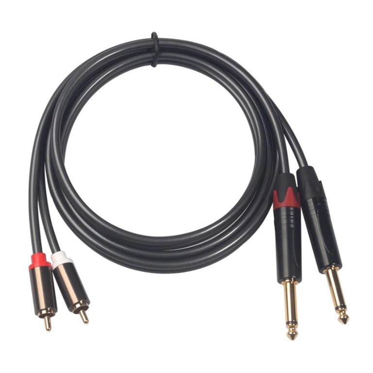 dual-6-35-1-4-mono-male-to-dual-rca-male-adapter-audio-cable-for-mixer-amplifier-used-for-audio-players-professional