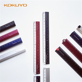 KOKUYO Metal Ruler 15/30cm Alumite Folding Ruler for Patchwork Examination Engineering