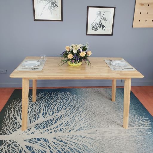 โต๊ะกินข้าวไม้ยางพารา-โต๊ะอาหารไม้แท้-รุ่น-t-1580-1-5-เมตร-ราคานี้เฉพาะโต๊ะ