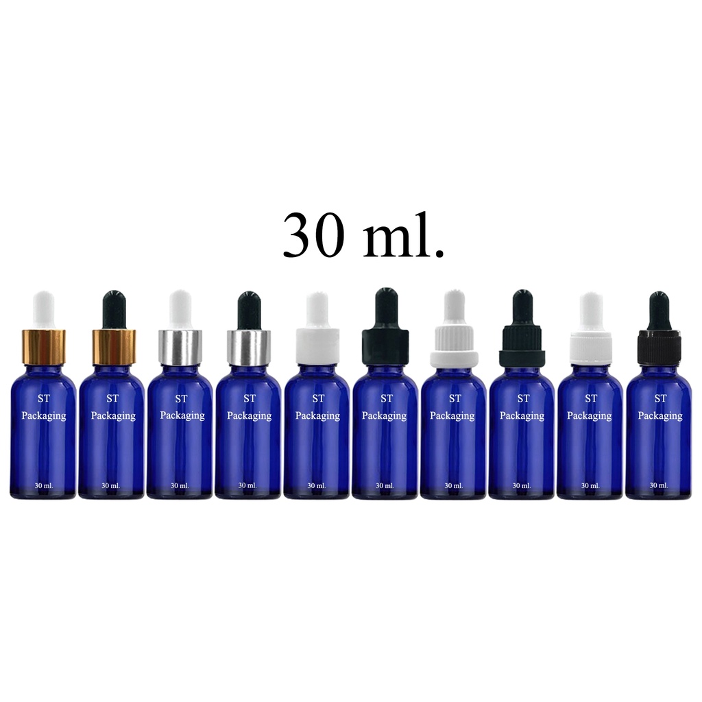 แพ็ค100ขวด-ขวดดรอปเปอร์สีน้ำเงิน-ขวดแก้ว-dropper-5ml-10ml-15ml-20ml-30ml-50ml-100ml-ดรอปเปอร์-ขวดแบ่ง-ขวดทดลอง-ขวดใส่เซรั่ม-ขวดนำมันหอมระเหย