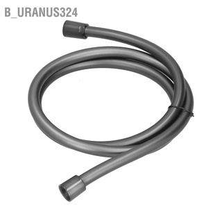 B_uranus324 PVC Shower Hose 1.5m Handheld Smooth and Anti Entanglement Durable Tube Grey for Bathroom