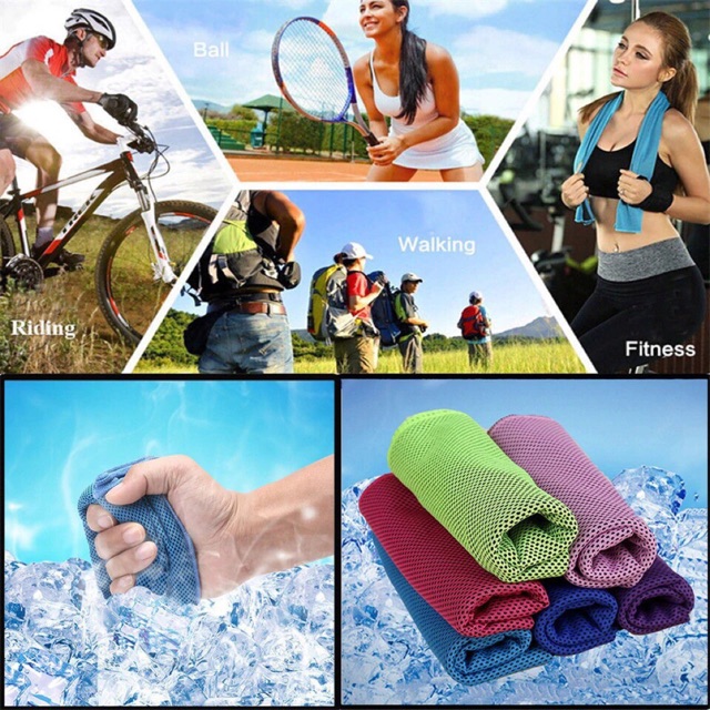 พร้อมส่ง-ผ้าเย็น-super-cooling-sport-towel-ผ้าซับเหงื่อ-ทำความเย็น-ราคาพิเศษ-120บ-เท่านั้น