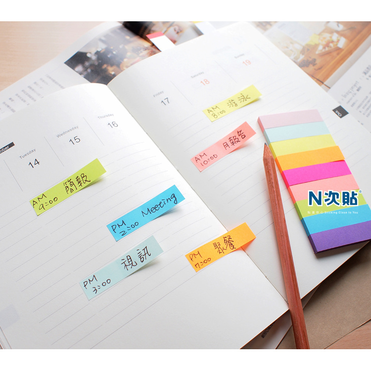 stickn-กระดาษดัชนี-21689-9สี