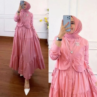 Madina Dress MC Material SHAKILA PREMIUM Material Get Women Gamis (ไม่รวม HIJAB) FULL Active KAANCING / FRIENDLY ล่าสุด เกมมิส โมเดิร์น ชุดเดรส ผู้หญิง แฟชั่น มุสลิม ล่าสุด ชุดเดรส ผู้หญิง มุสลิม 2022