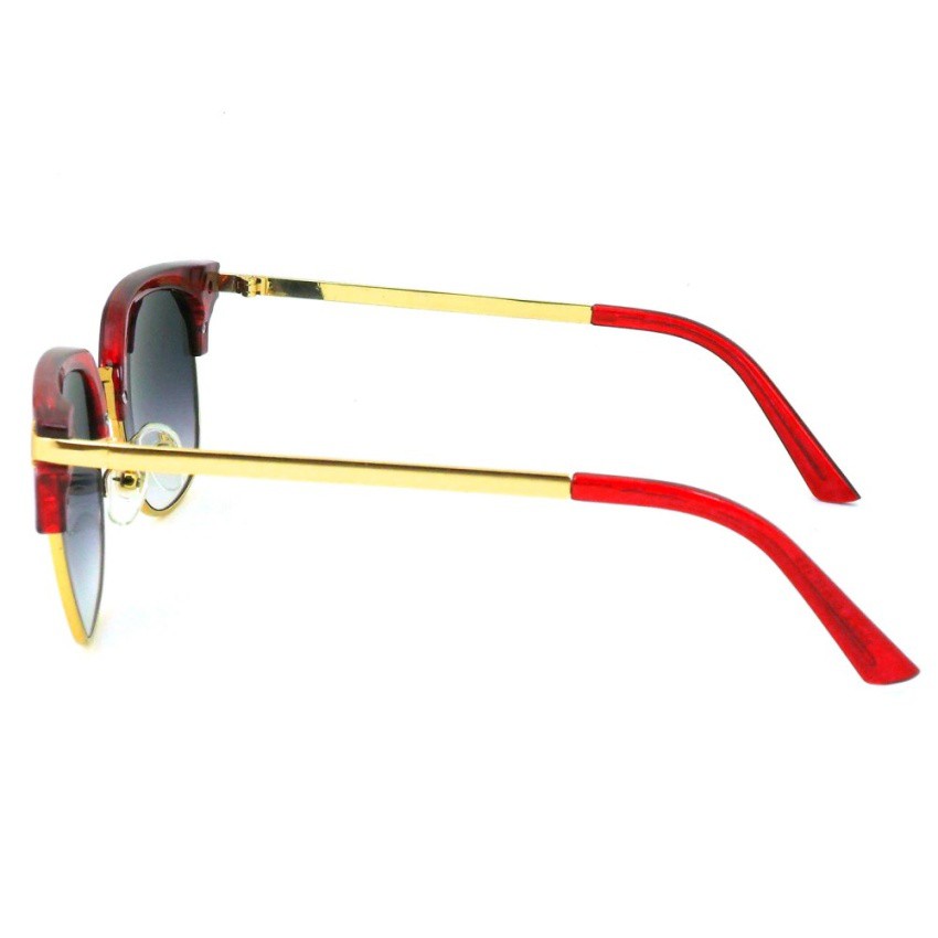 sun-glasses-แว่นกันแดด-แฟชั่น-รุ่น-3054-สีแดงตัดทองเลนส์ดำไล่สี