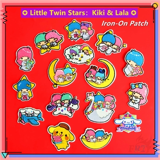 Little Twin Stars - S A N R I O แผ่นแพทช์ลายการ์ตูนสําหรับตกแต่งเสื้อผ้า