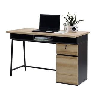 [กทม. 3-5 วัน ส่ง] SB Design Square โต๊ะทำงาน ขนาด 120 ซม. รุ่น Worka สีโอ๊ค (120x60x75 ซม.) แบรนด์ KONCEPT FURNITURE