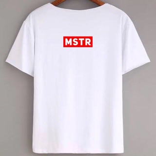 เสื้อคนอ้วน เสื้อยืดสีขาว เสื้อเบลาส์ - MSTR HighQuality Made (Unisex) เสื้อยืด COD เสื้อสีขาว Tee