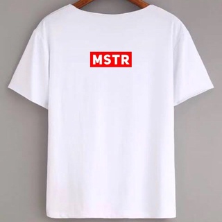 เสื้อคนอ้วน เสื้อยืดสีขาว เสื้อเบลาส์ - MSTR HighQuality Made (Unisex) เสื้อยืด COD เสื้อสีขาว Tee