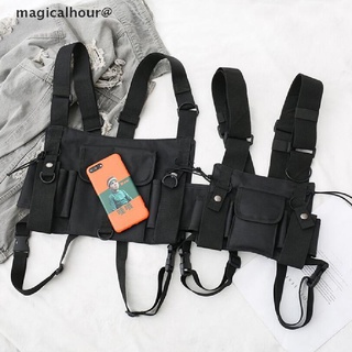 สินค้า magicalhour Nylon Functional Tactical Chest Bag Hip Hop Vest Couple Bag Harness Waist Pack new