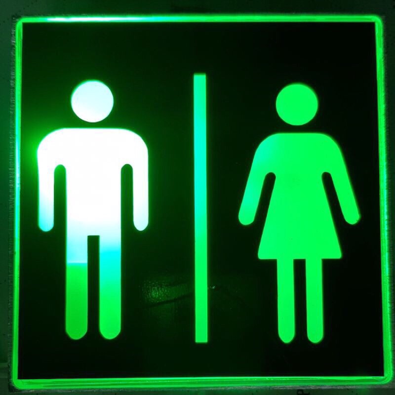 ป้ายไฟ-ห้องน้ำ-แสงเขียว