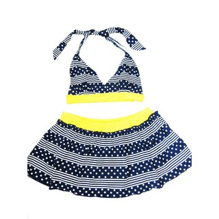 Easy Swim ชุดว่ายน้ำ Two Piece - สีเหลือง/ดำ