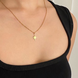 สินค้า RINDA.STUDIO - Shiny star necklace (stainless steel) (สร้อยคอ)