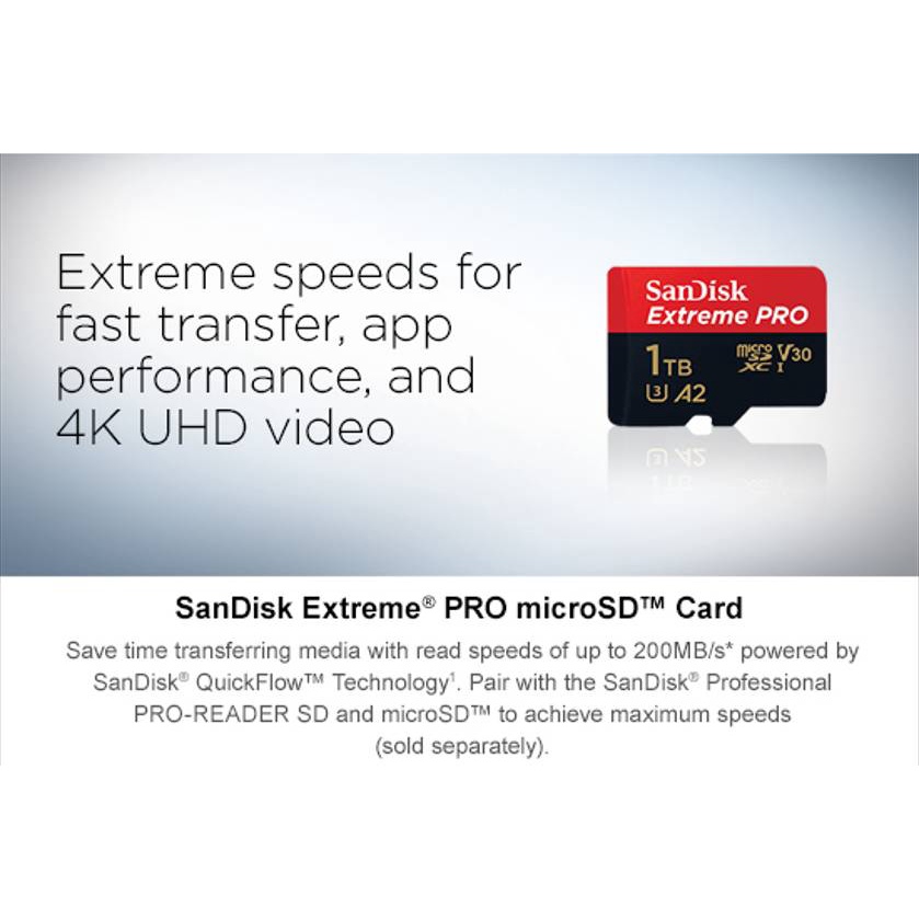 ภาพสินค้าSanDisk Extreme Pro microSDXC 256GB A2 (SDSQXCD-256G-GN6MA) ความเร็วสูงสุด อ่าน 200MB/s เขียน 140MB/s จากร้าน sandisk_thailand_officialshop บน Shopee ภาพที่ 4