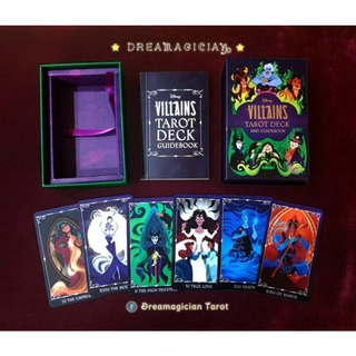 Disney Villains Tarot Deck ไพ่ยิปซีแท้ลดราคา ไพ่ยิปซี ไพ่ทาโร่ต์ ไพ่ออราเคิล Tarot Oracle Card Deck