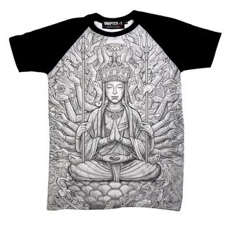 เสื้อยืด แขนสั้น แชปเตอร์วัน ยามิ ลาย คันนง ผ้านิ่ม / Kannon The 1000 Hands God Yami Chapter One T-shirt
