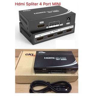 HDMI Spliter 4 ports พร้อมส่ง อุปกรณ์แยก HDMI กล่องแยก HDMI